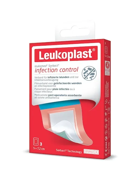 Leukoplast leukomed sorbact (OTC Sortiment) , steril, bakter