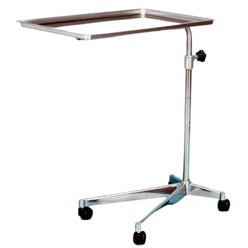 Instrumententisch Edelstahl 68 x 45cm höhenverstellbar