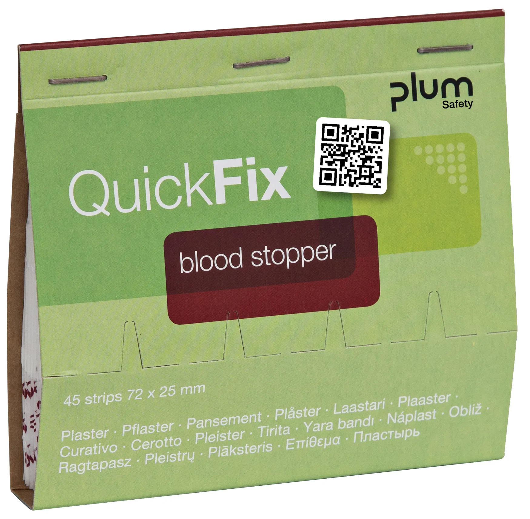 Plum QuickFix Blood Stopper Refill mit 45 Pflasterstrips