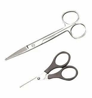 Schere gerade 9,3 cm mit Kunststoffgriffen