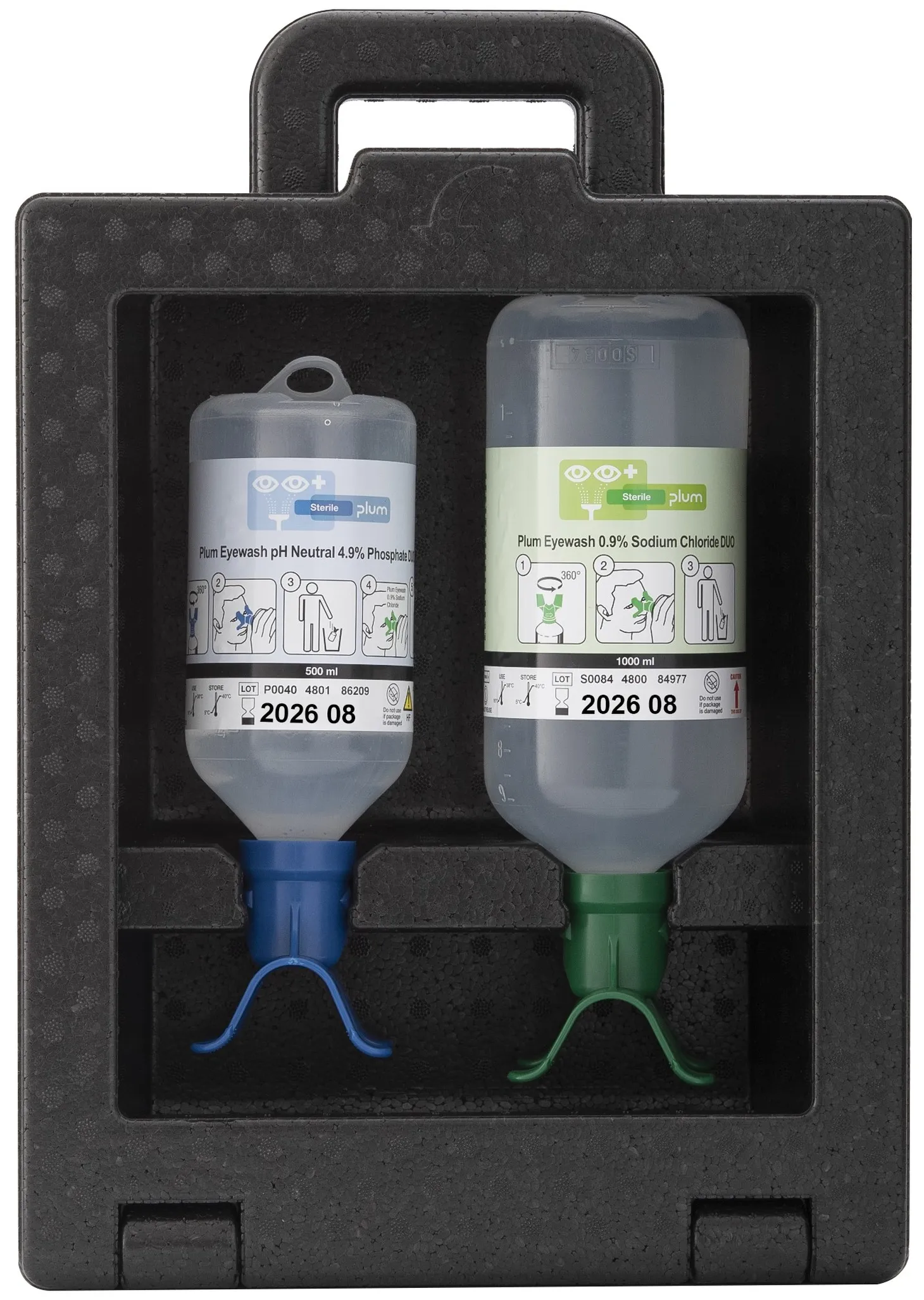Plum iBox2 + pH neutral DUO 500ml + Plum Augenspülung DUO 1
