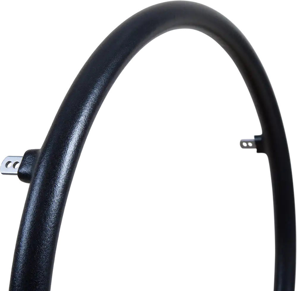 20" Friktions Greifring, schwarz, medium soft, 4 schräge Löc
