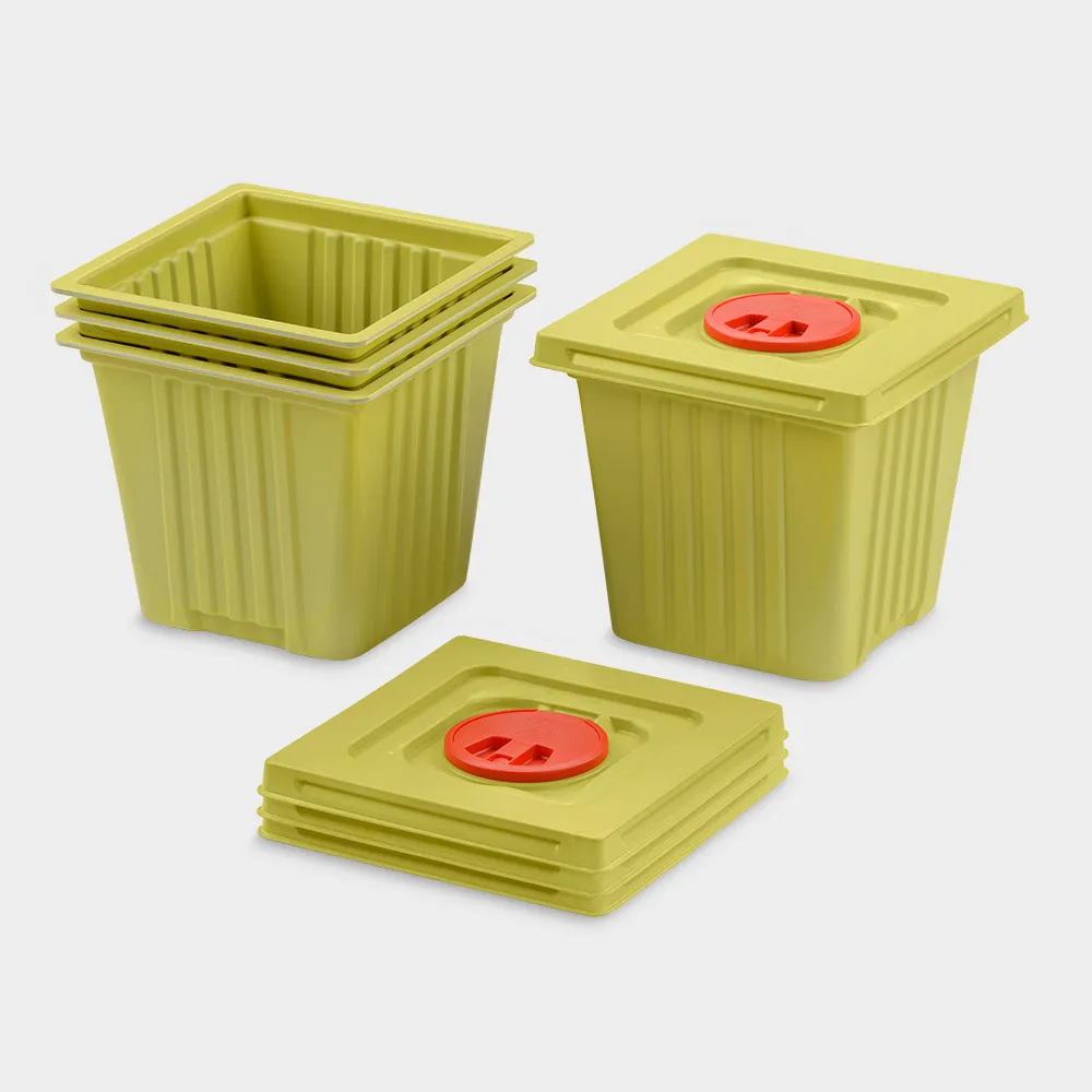 melijekt Entsorgungstrommel 25 l 70 cm hoch Deckel lose