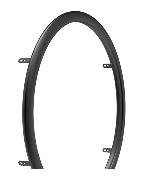 24" Omobic OPTIMUM Z H Greifring, Alu schwarz, 6 Laschen