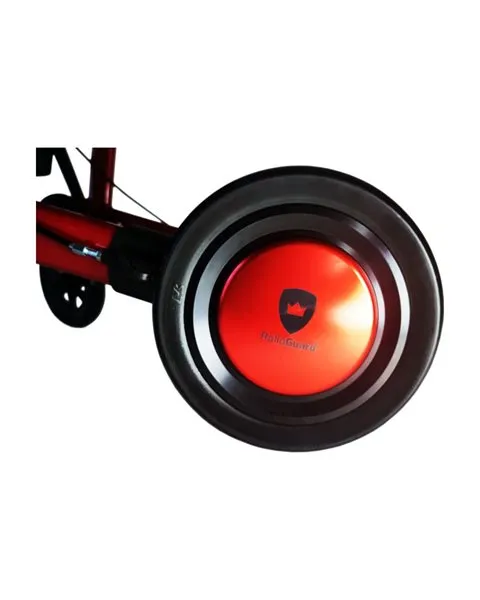 SOFT Hinterrad mit schwarzer Felge für Rollator mit RolloGua