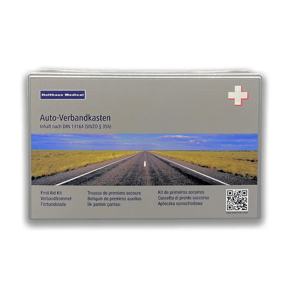 Klassik Verbandkasten grau Inhalt nach DIN 13 164