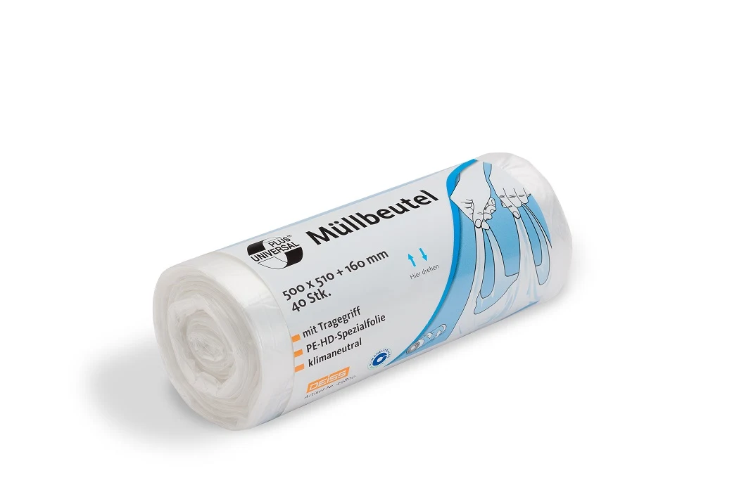 Deiss UNIVERSAL PLUS Klimaneutral Müllbeutel aus HDPE 30L MT Deiss UNIVERSAL PLUS Klimaneutral Müllbeutel aus HDPE 30L MT
