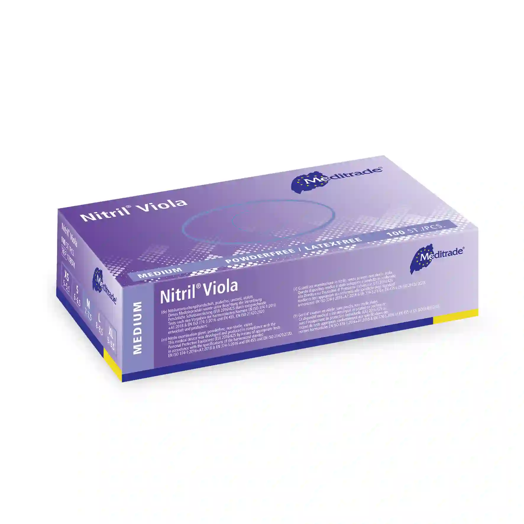 Nitril® Viola , puderfrei, M (7,0 - 7,5)