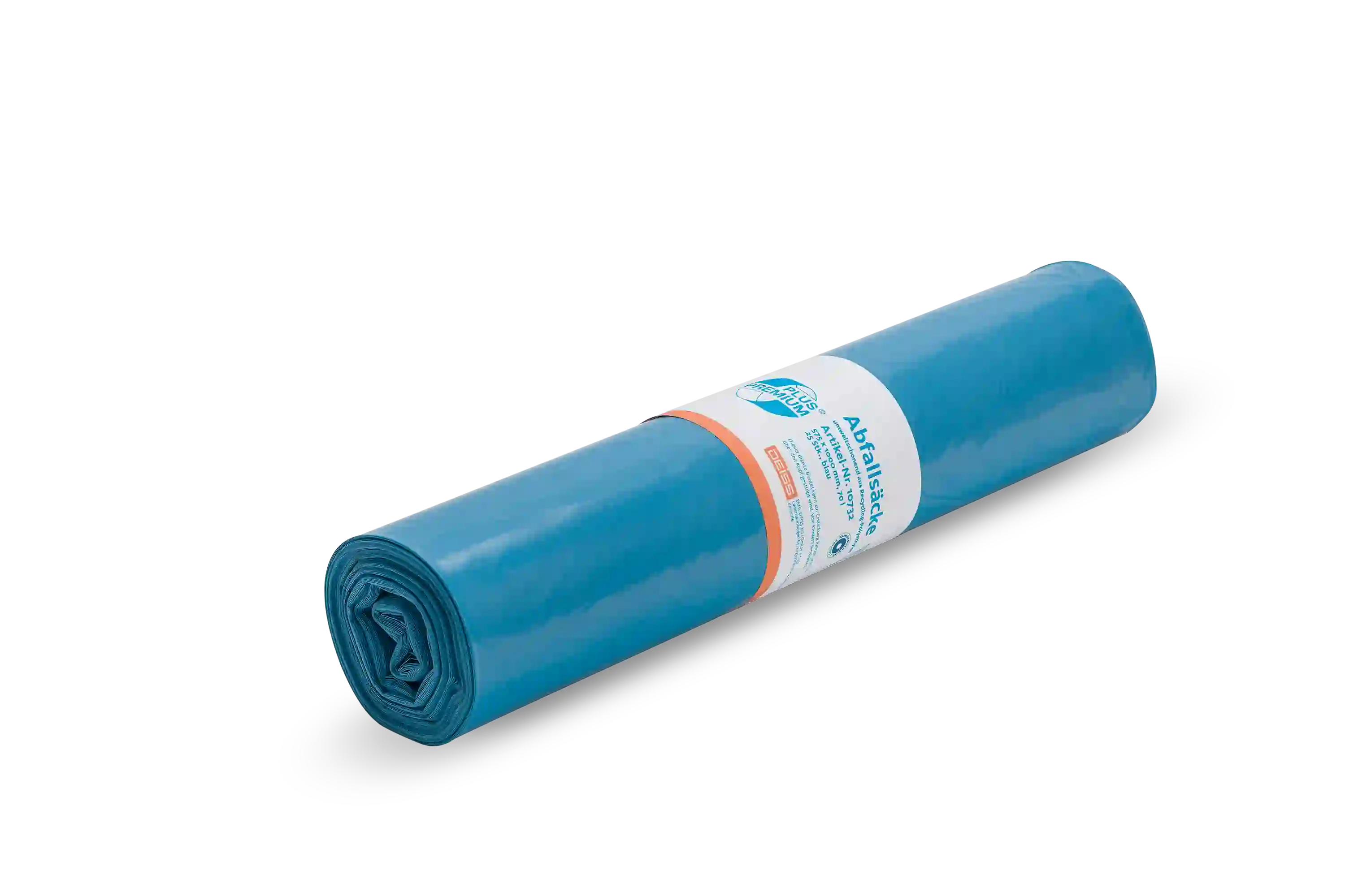 Deiss PREMIUM PLUS Klimaneutral Abfallsäcke Recycling, 70 L