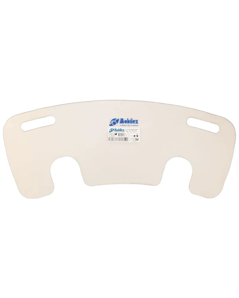 Gebogenes Transferbrett aus Polypropylen, 800 x 348 x 6 mm (