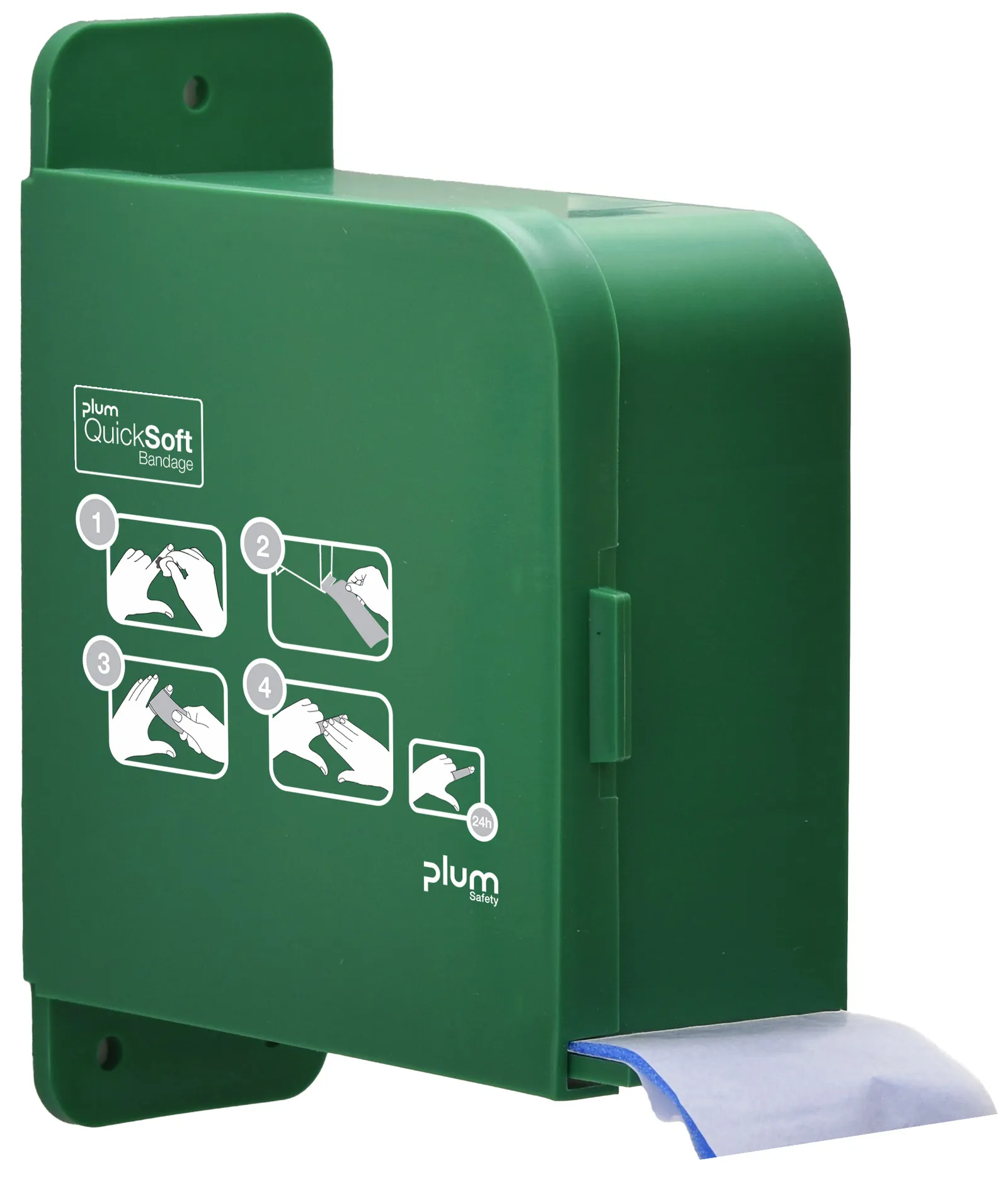 Plum QuickSoft Dispenser + 1 Bandage blau 5,5 cm x 5 m