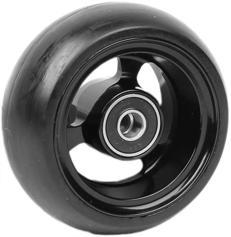 Lenkrolle - Soft Roll - 3x1,4" silber
