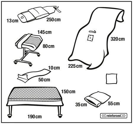 Foliodrape Protect Knie-Arthroskopie-Set