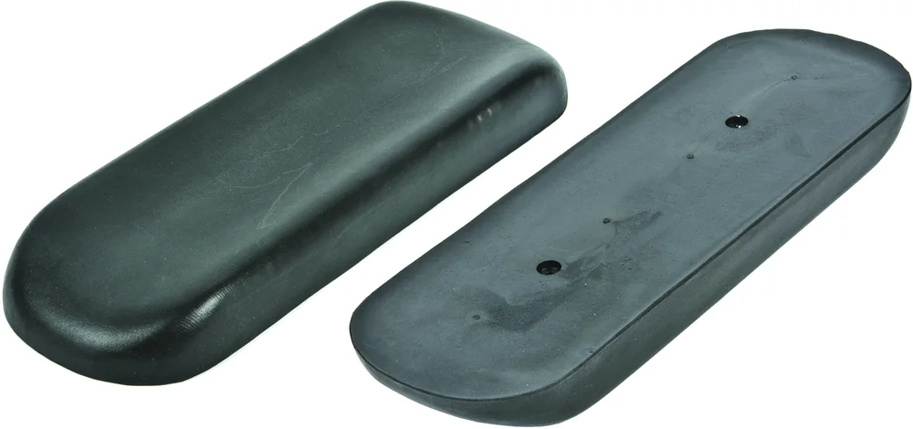 Armlehne schwarz, 12 x 35 cm, Lochabstand 15 cm