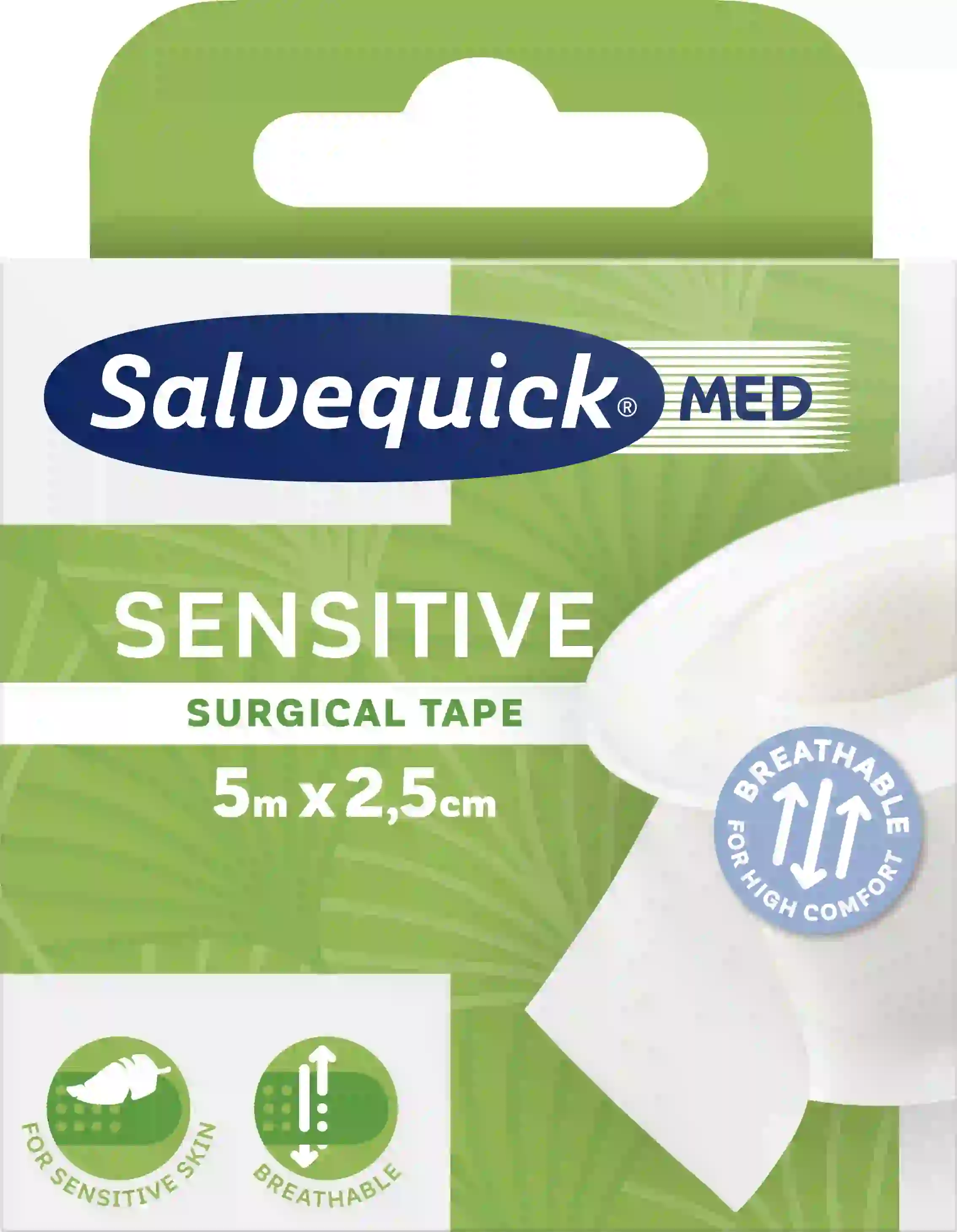 Salvequick Sensitive Pflaster 5m x 2,5cm