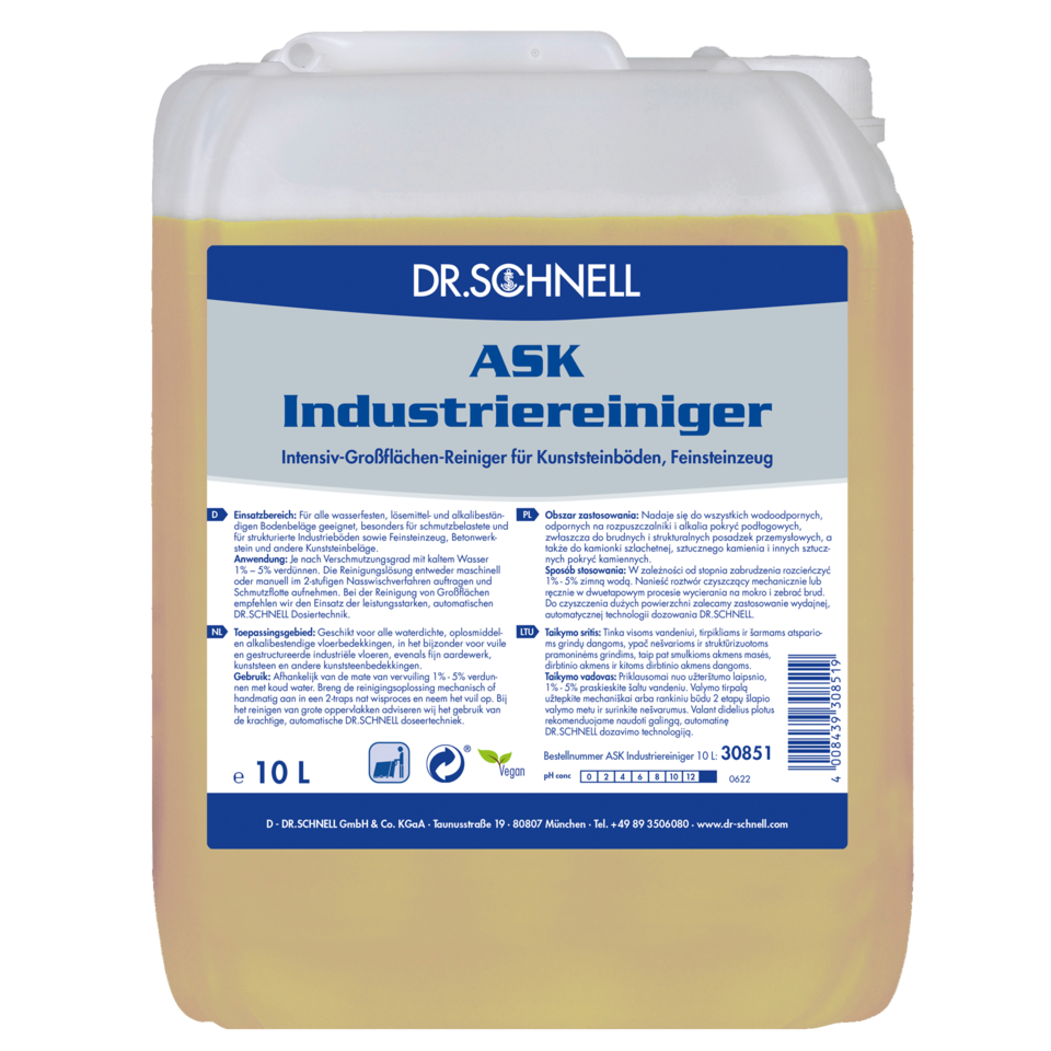 ASK INDUSTRIEREINIGER ntensiv-Großflächen-Reiniger für Kunst