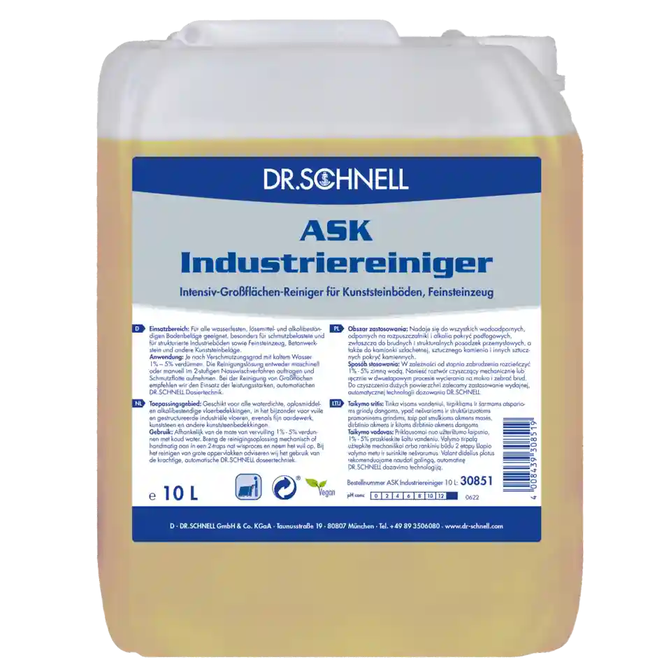 ASK INDUSTRIEREINIGER ntensiv-Großflächen-Reiniger für Kunst