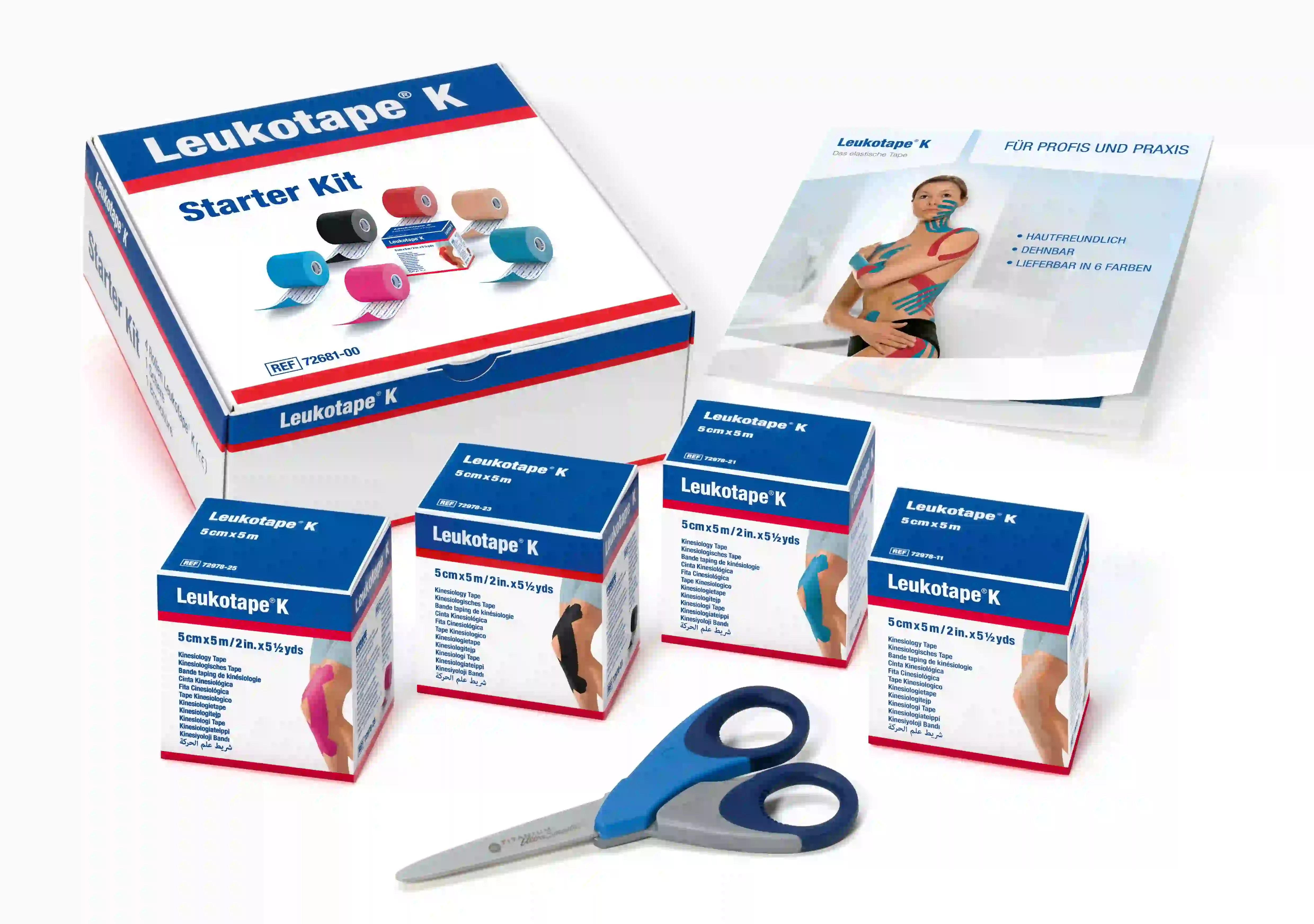 Leukotape® K Fixierbinde Mischpackung 5 m x 5 cm Starter Kit