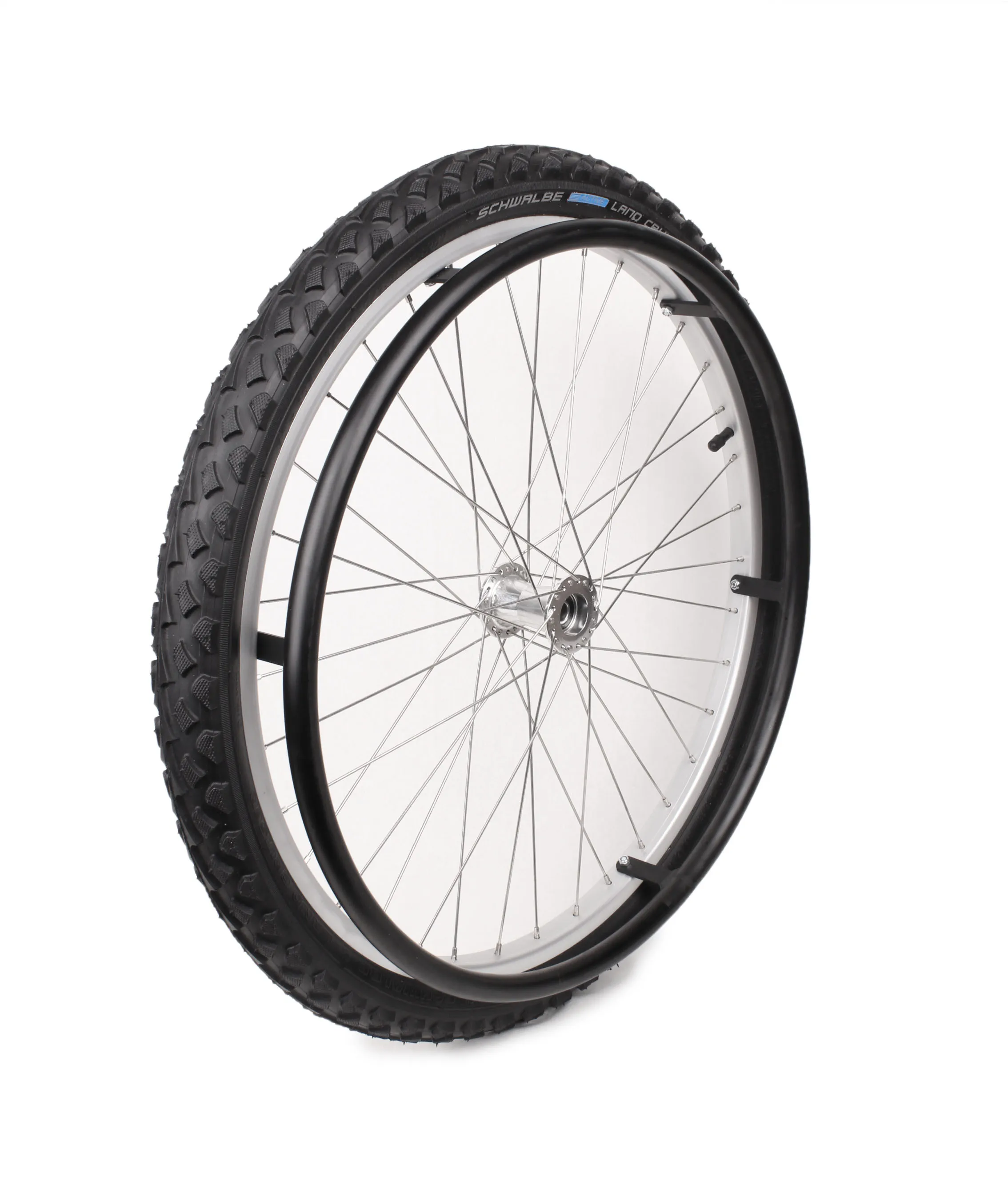 Rad mit Aluminium Speichenfelge, silber