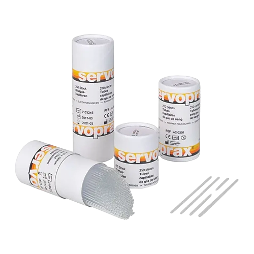 Servoprax Blutgaskapillare 75mm 130µl 250 Stk