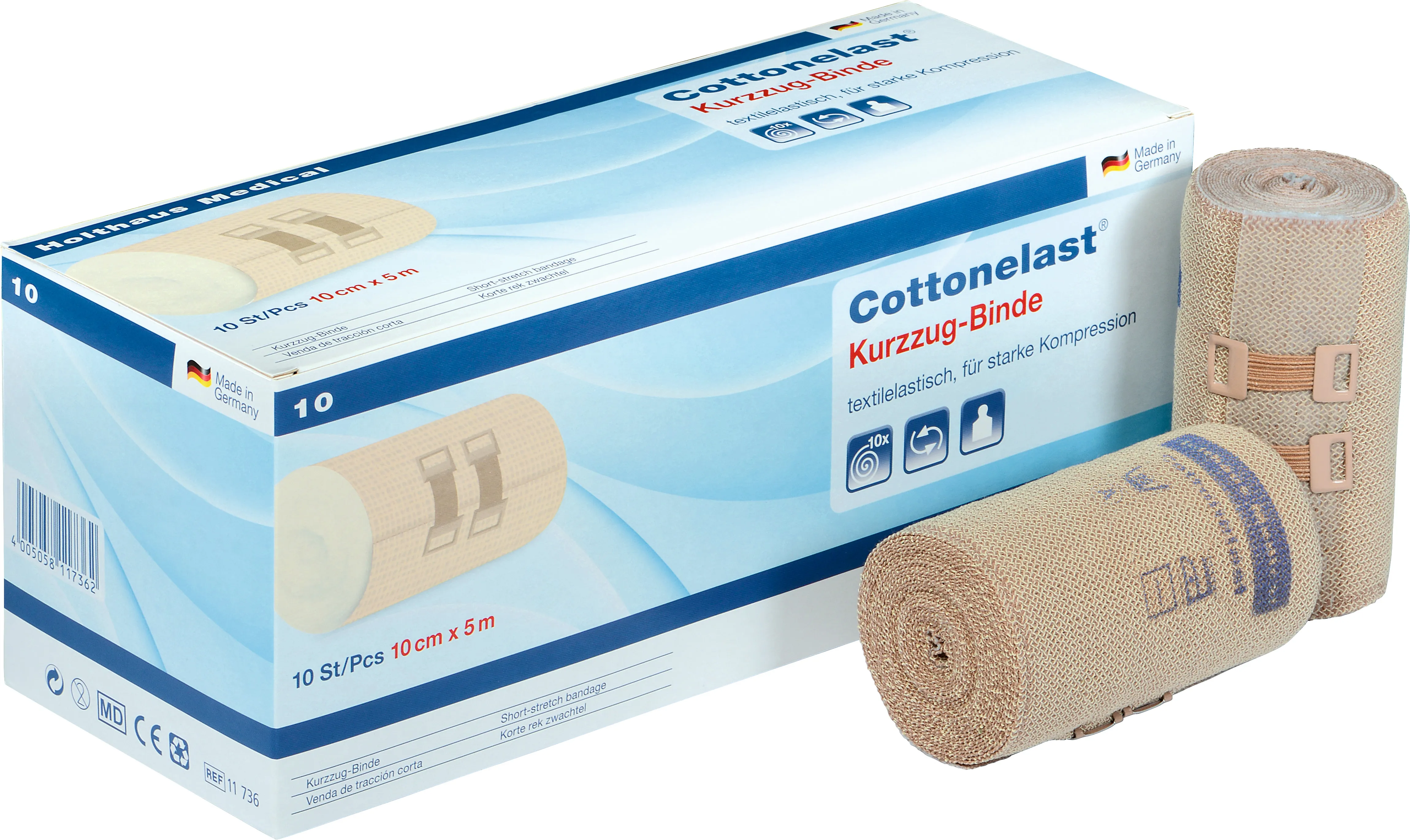Cottonamid® Kurzzug-Binde 5 m