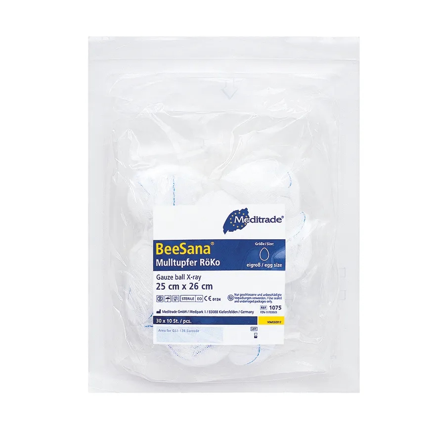 BeeSana® Mulltupfer, RöKo, steril, 40 x 50 cm, Rundform