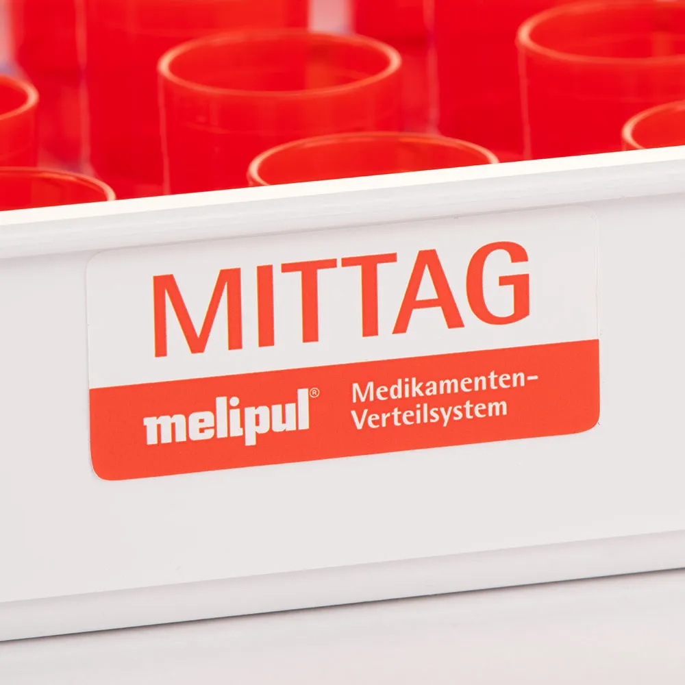 melipul Aufkleber Beschriftung für Tabletts 5 Stück