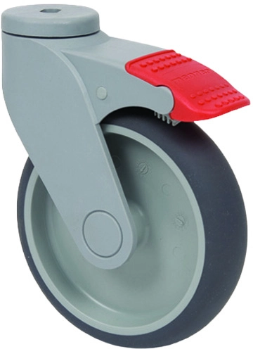 Manner Rad ø125 mm mit Bremse, ø10 mm Loch