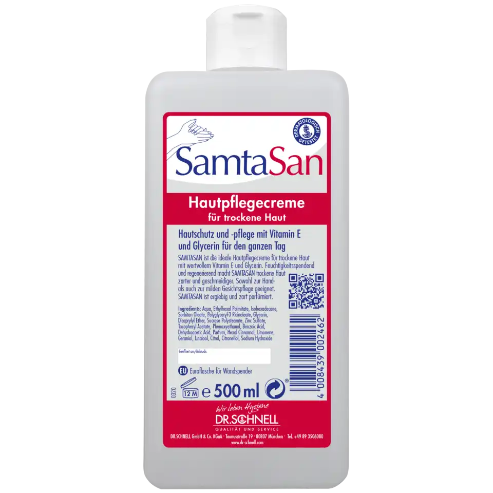 SAMTASAN Hautpflegecreme für trockene Haut, mit Vitamin E