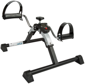 Pedaltrainer, silber, faltbar, mit LCD Display