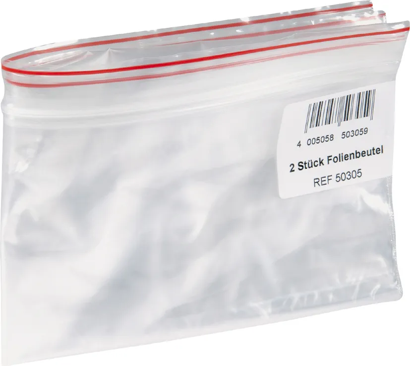 Folienbeutel mit Verschluss 2 Stück