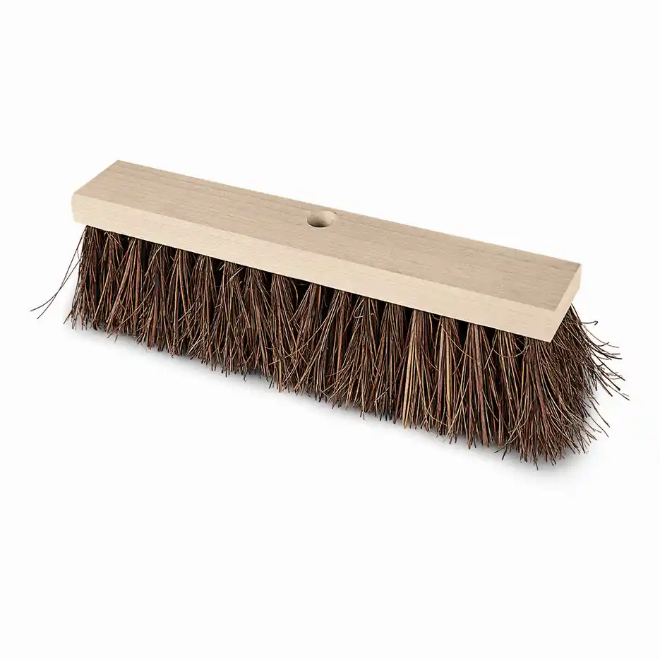 Straßenbesen Piassava Flachholz 40 cm 5 x 18 Reihen