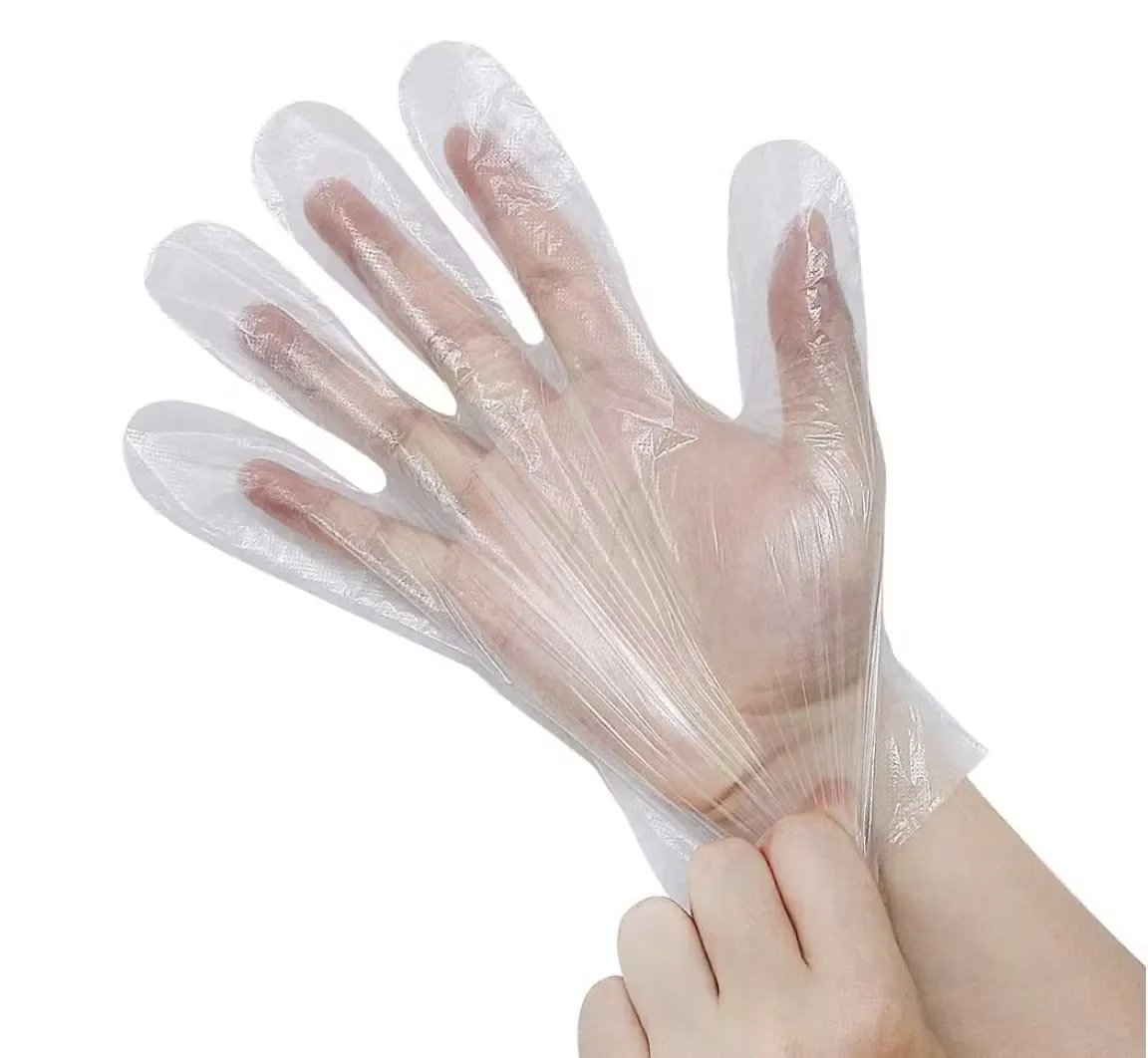 PE Einmalhandschuh, gehämmert, Box mit 100 Stück