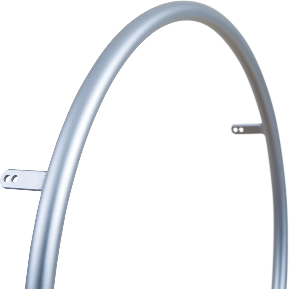 20" Aluminium Greifring, silber, 4 schräge Löcher