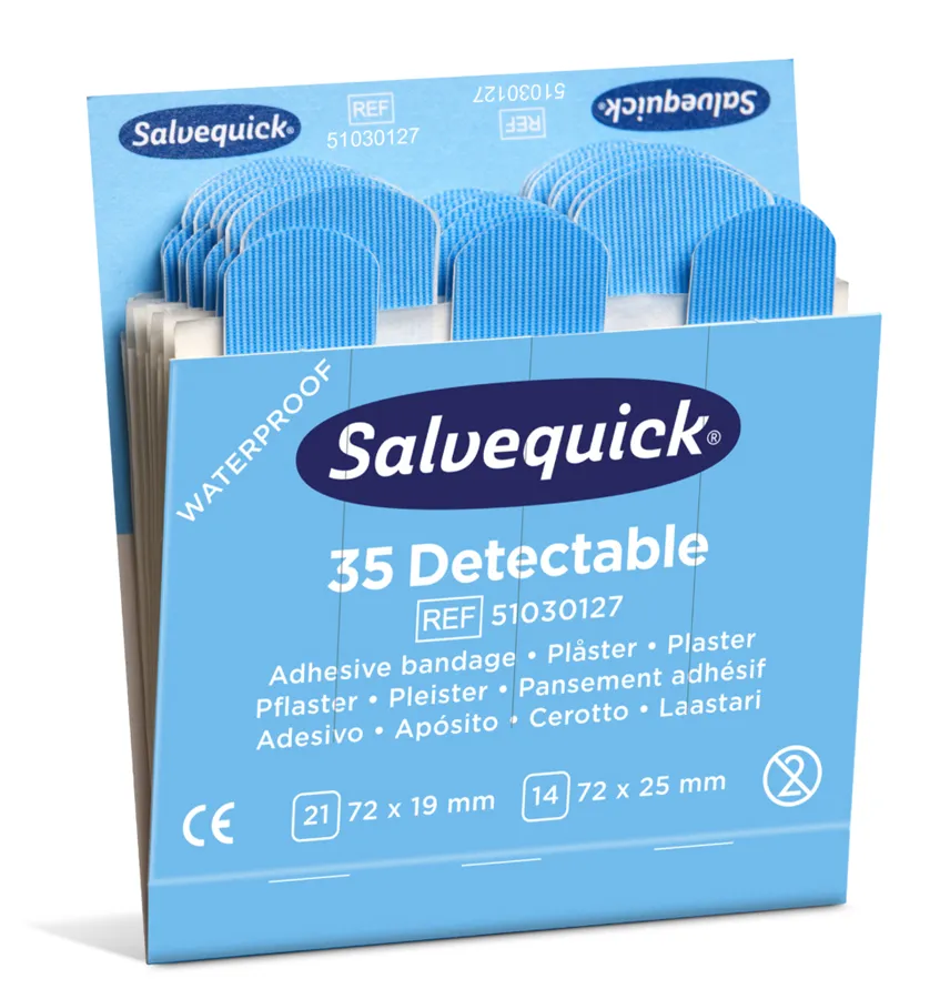 Salvequick®-Refill-Einsatz 6735 detectable 35 Pflasterstrips