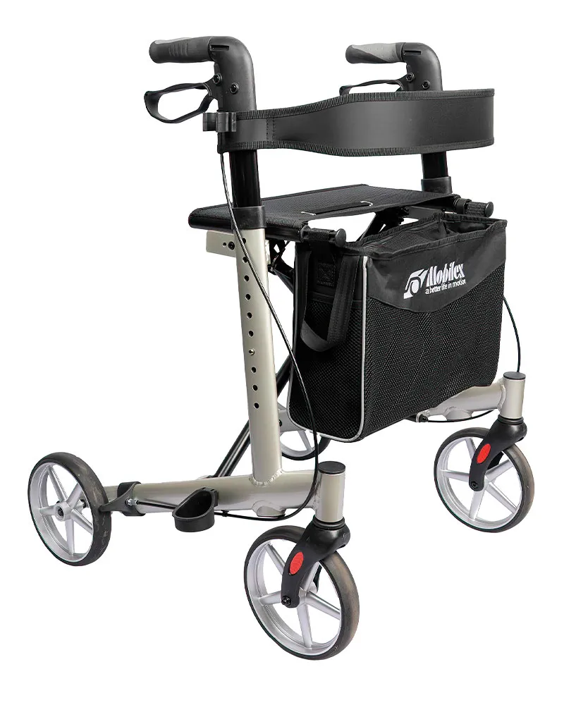 Panther Rollator, blau, Sitzhöhe 55 cm, inkl. Rückengurt und