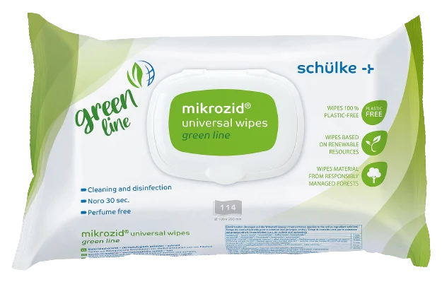 Schülke mikrozid universal wipes Green line 114 Tücher