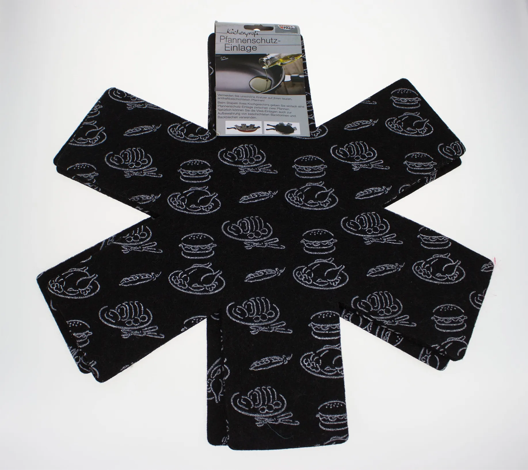 Küchenprofi Pfannenschutzeinlage, Polyester, 3-tlg. Ø 40 cm
