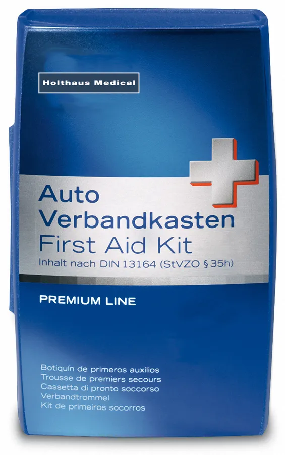 Premium Verbandkasten blau Inhalt nach DIN 13 164