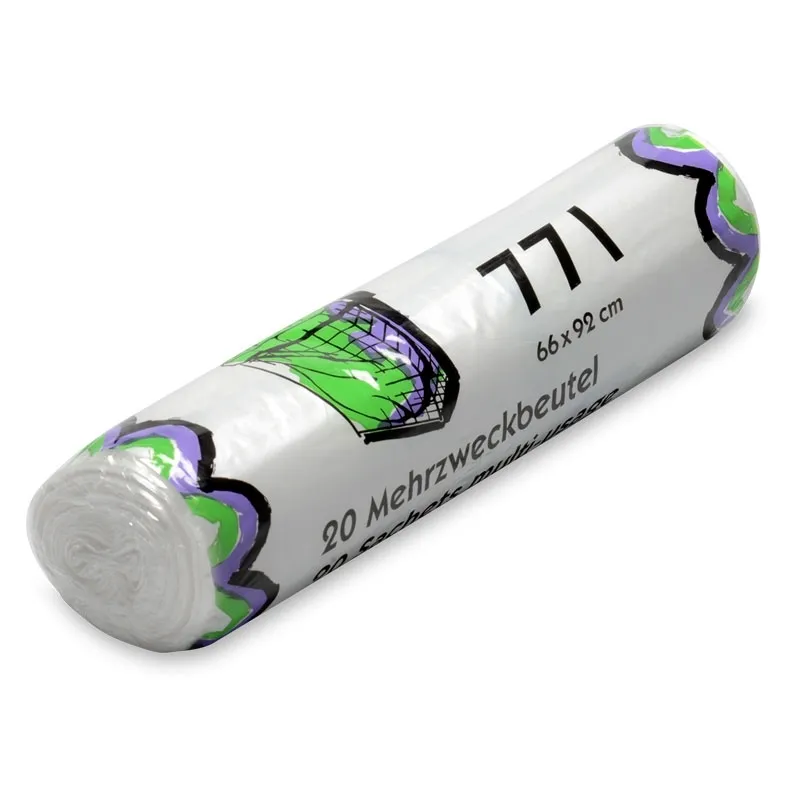 Müllbeutel 60 Liter, weiß, 630 x 850 mm