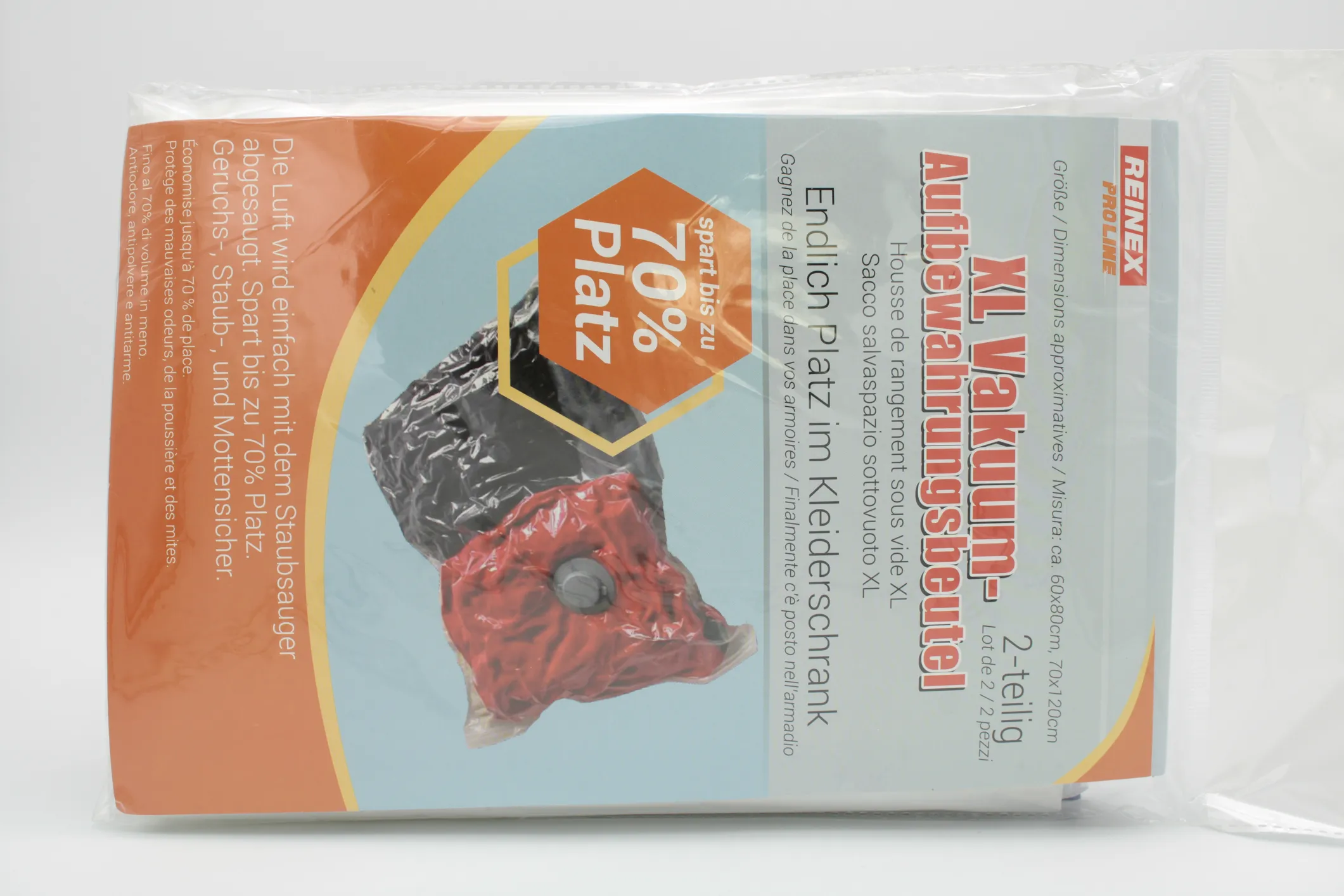 Vakuum-Beutel, 2er Set, 60 x 80 cm / 70 x 120 cm