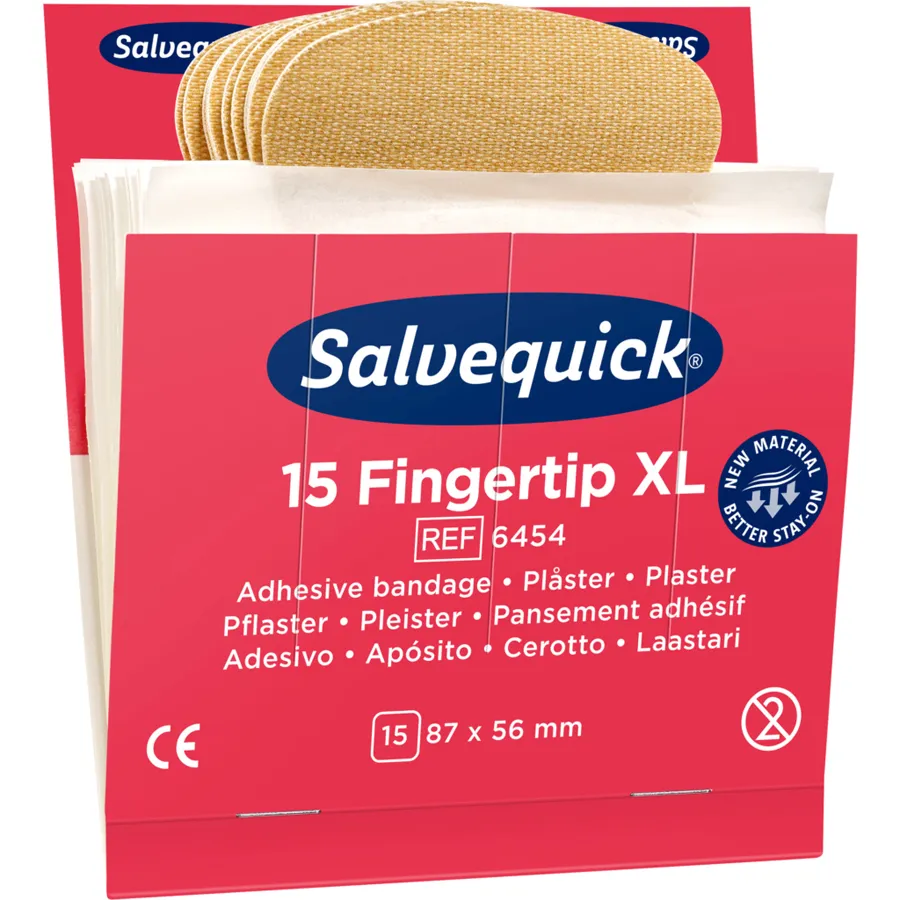 Fingerkuppenpflaster XL, textil, elastisch / Nachfüllpackung