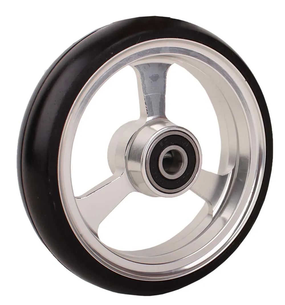 Lenkrolle - Hard Roll - 4x1" silber