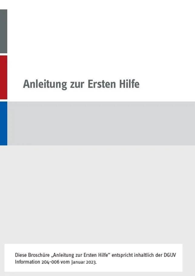 Anleitung Erste Hilfe  BGI 503