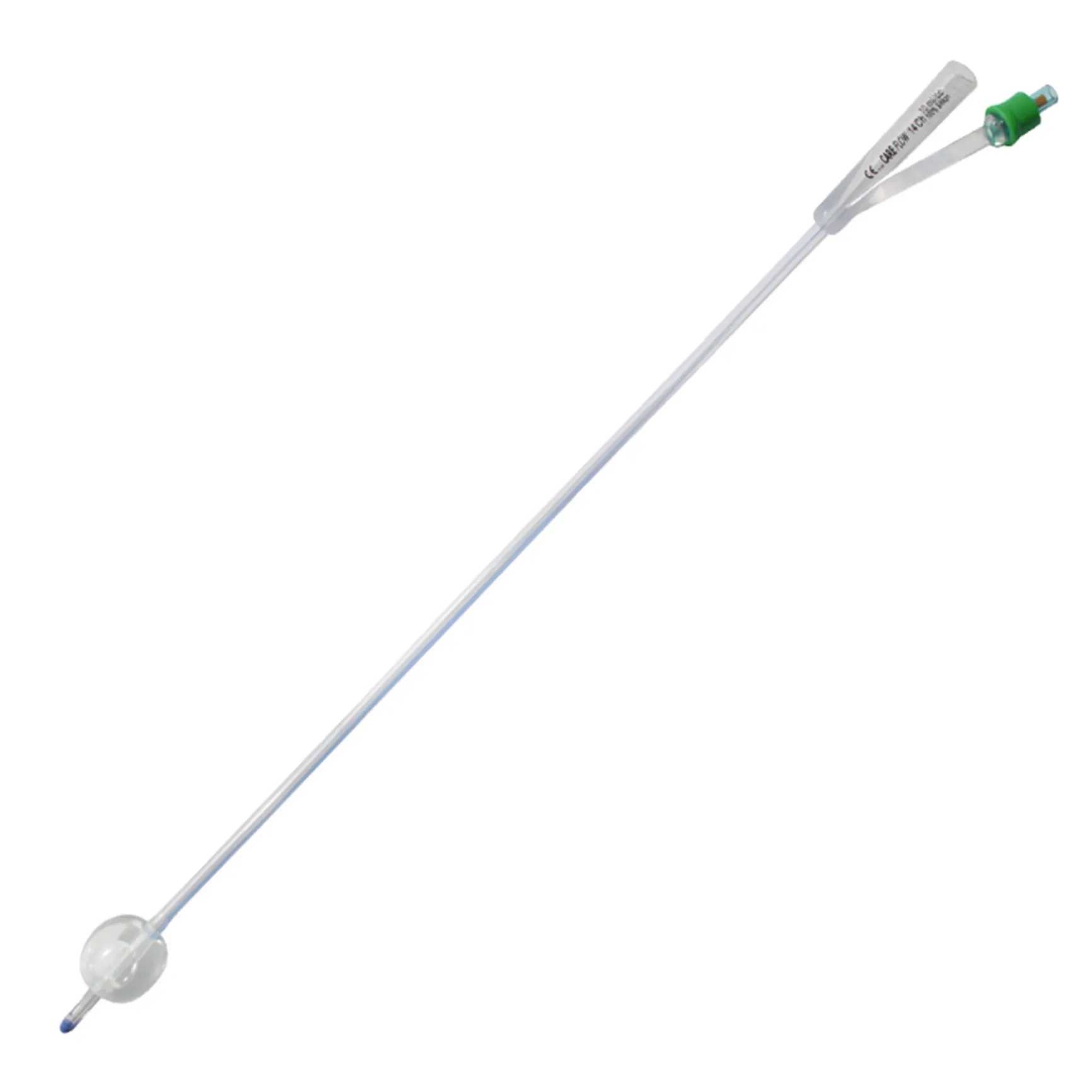 CAREFLOW Trans. 2-Weg Silikonballonkatheter Nelatonspitze CH