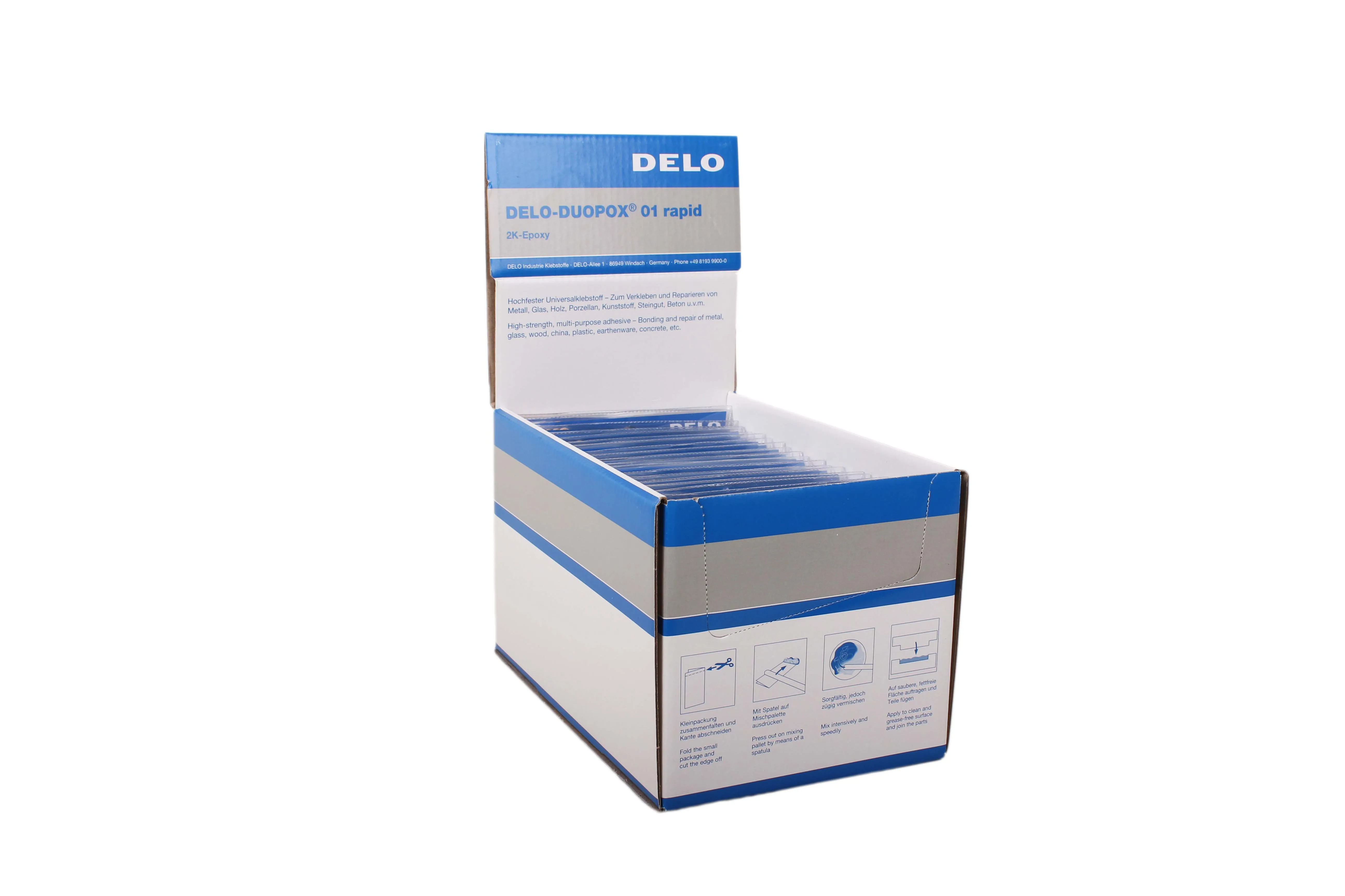 Kleber Delo-Duopox 01 rapid Karton a. 100 Stück