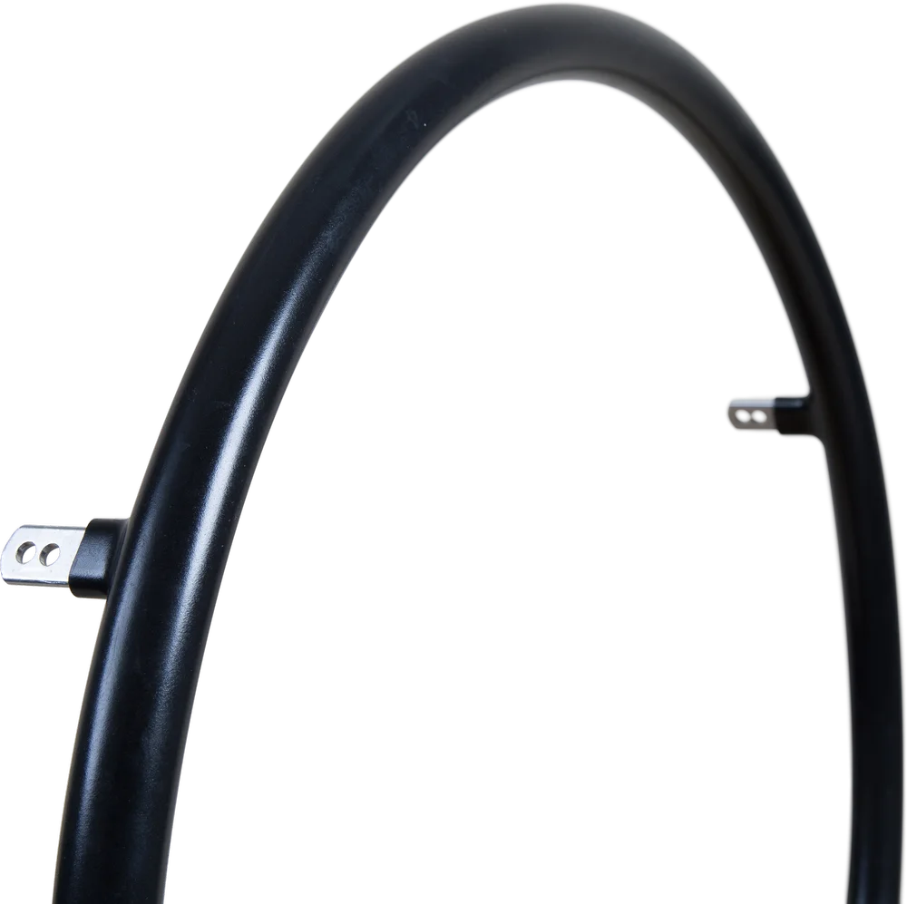 22" Friktions Greifring, schwarz, medium hard, 6 Laschen für