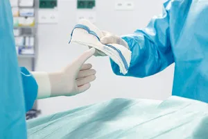 Leukoplast swab abdominal, steril, RöKo-Chip, 6f