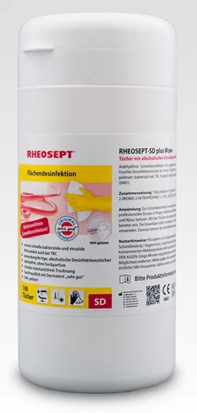 RHEOSEPT SD plus Wipes Spenderdose mit 100 Tücher