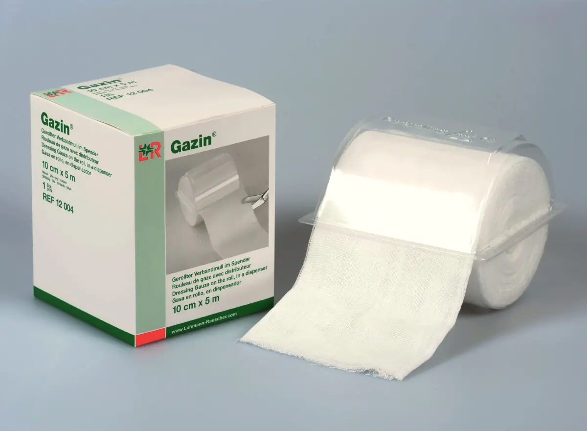 Gazin Verbandmull gerollt, 4-fach gelegt,